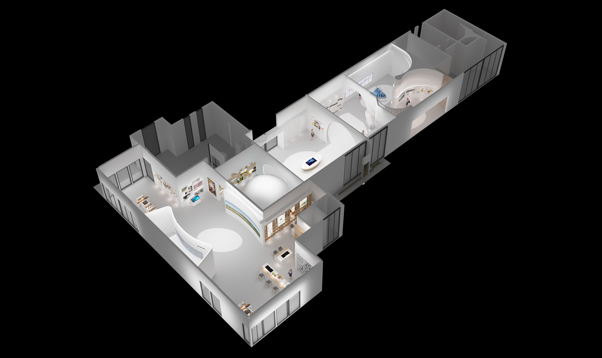 阜宁农业展厅鸟瞰布局