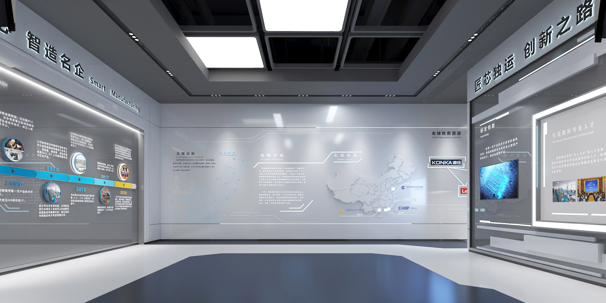 企业发展历程墙