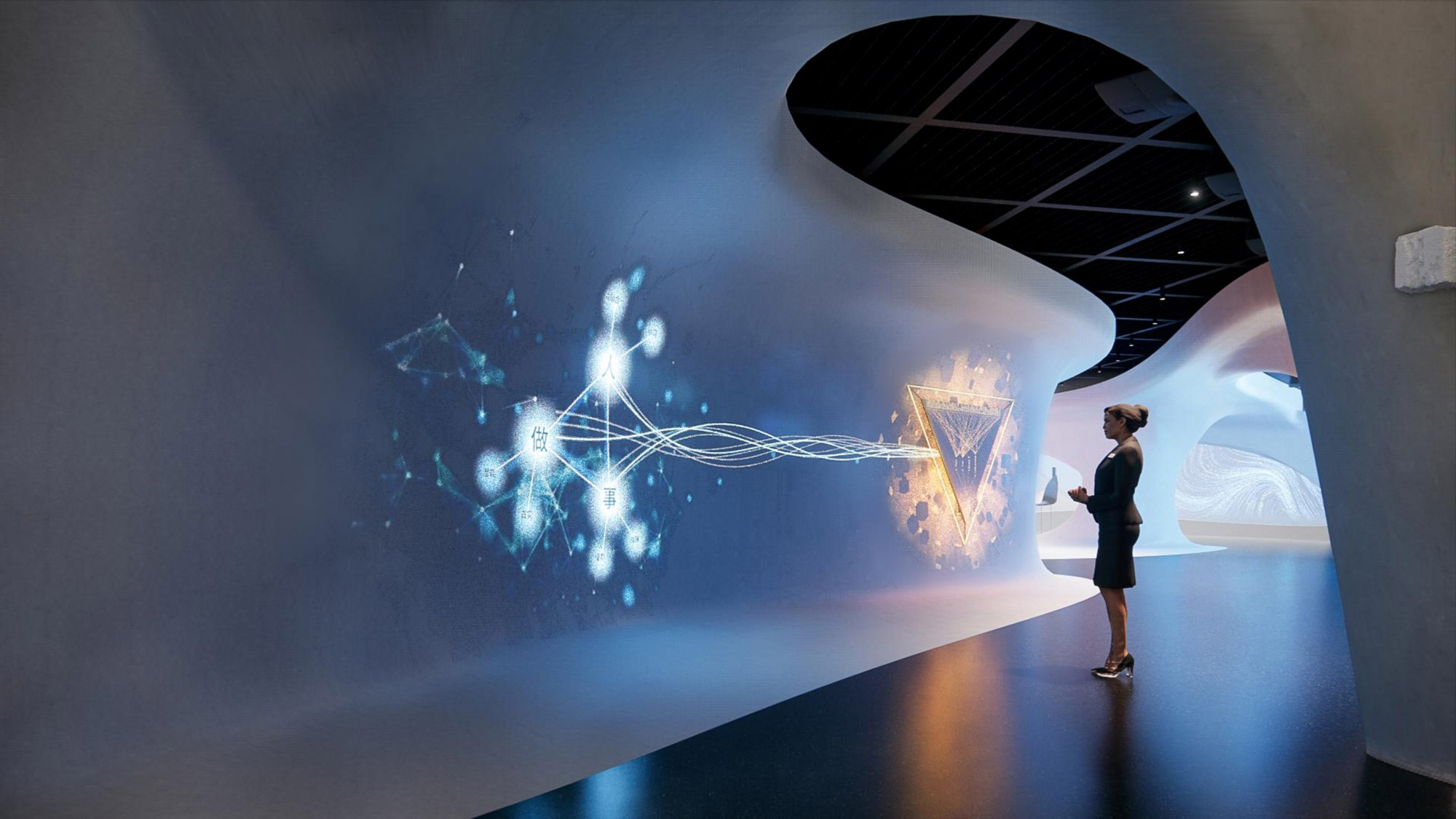 三只松鼠展厅内部空间